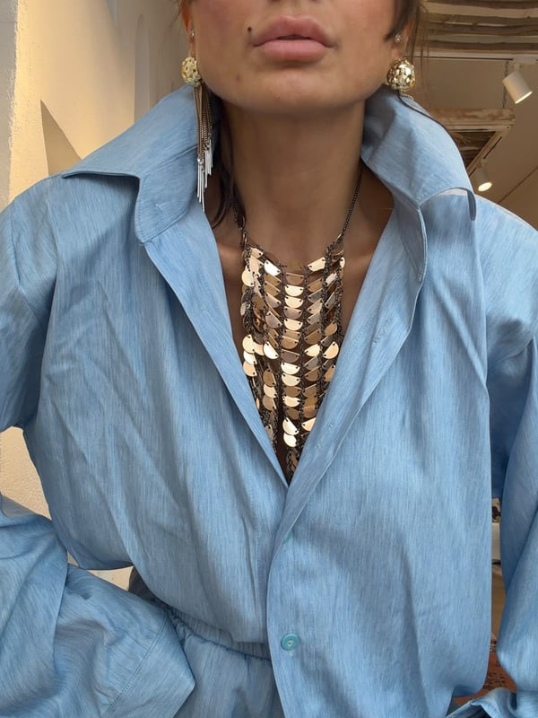 Tencel Jean Standart Beden Lastikli Takım
