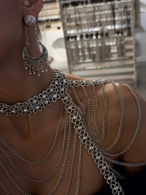 Top Başlı Eskitme Küpe