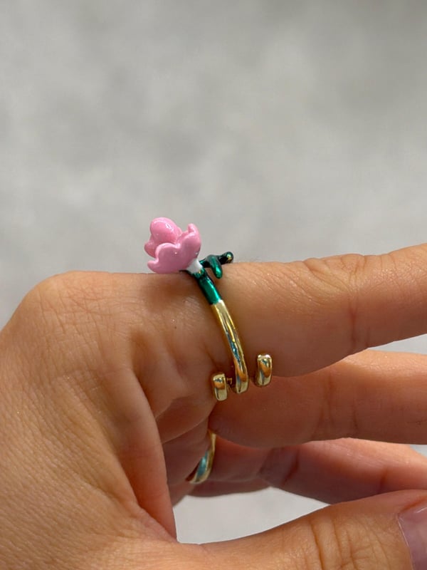 Üçlü Pembe Çiçekler 