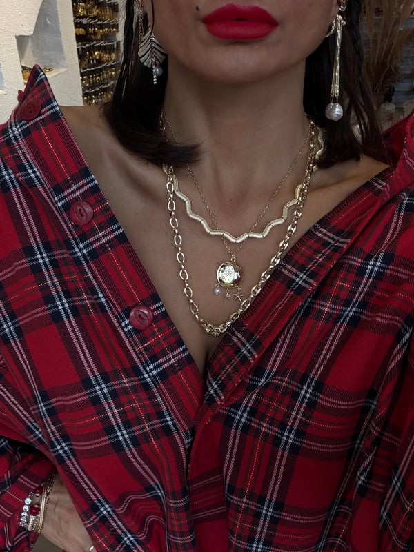 Zikzak Model Kolye