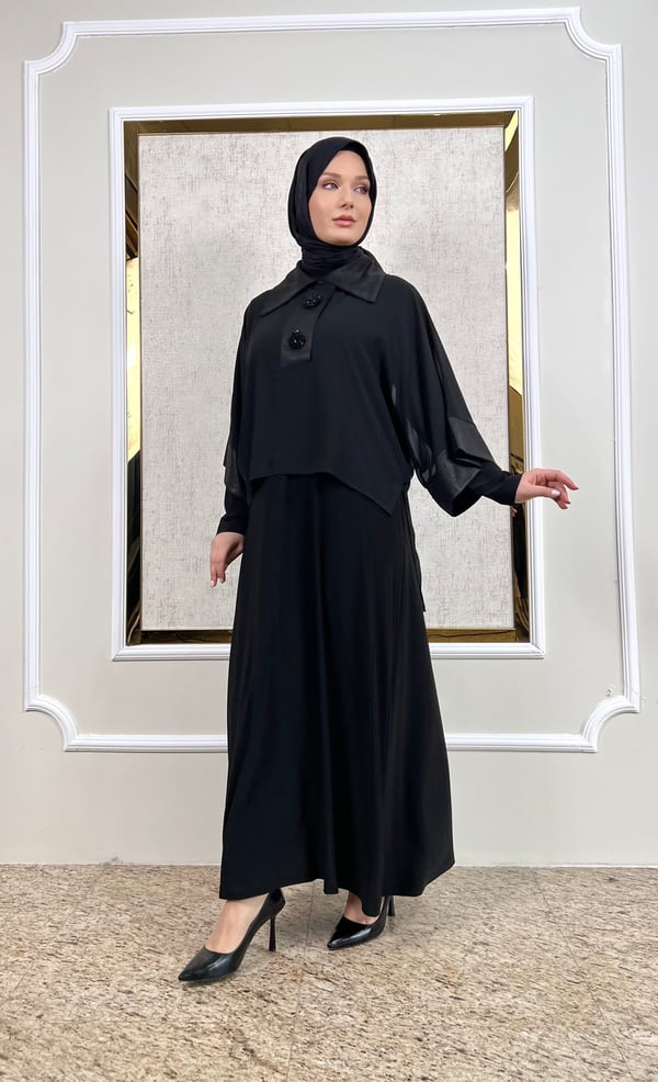 Bluz ve İç Elbiseli Takım A654