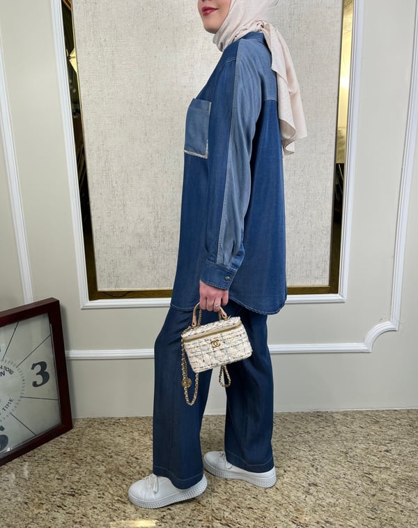 Cebi Taşlı Tencel Gömlek 3119