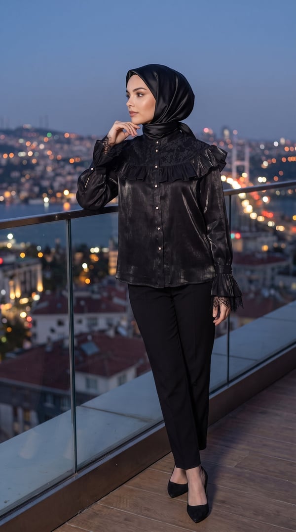 Dantel Detaylı Bluz