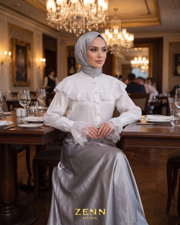 Dantel Detaylı Bluz