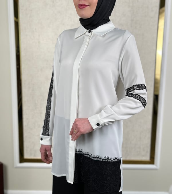 Dantelli Gömlek 2508