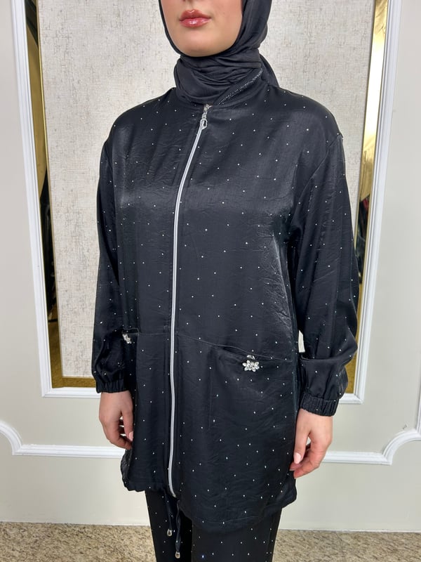 Fermuarlı Hırka ve Pantolonlu Takım 3223