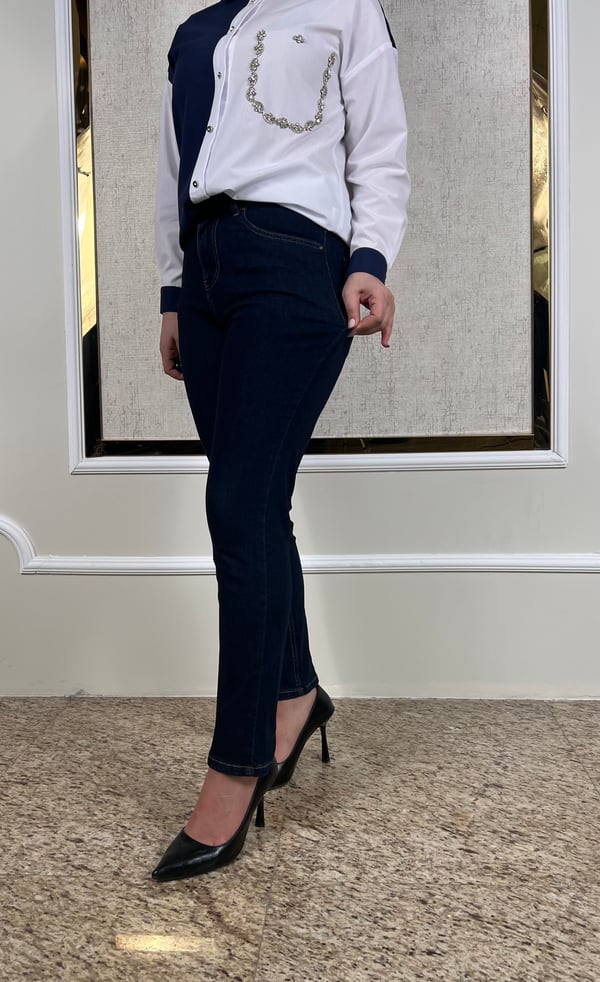 Full Likralı Mom Jean Pantolon P322