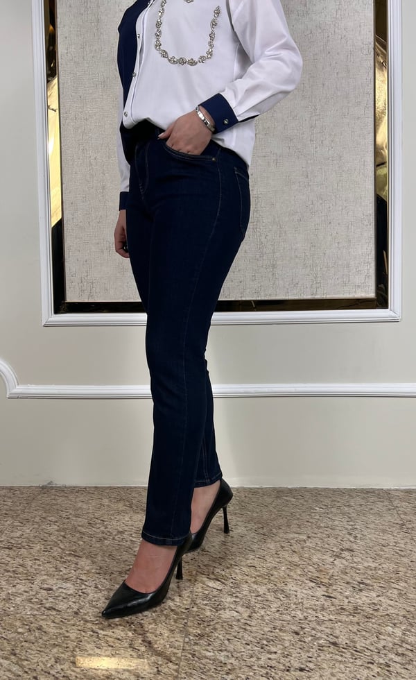 Full Likralı Mom Jean Pantolon P322
