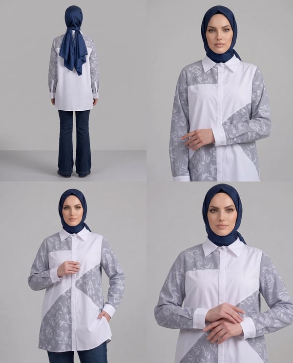 Jakarlı Koton Gömlek