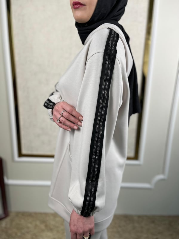 Taş Detaylı Tunik Pantolon Takım 2388