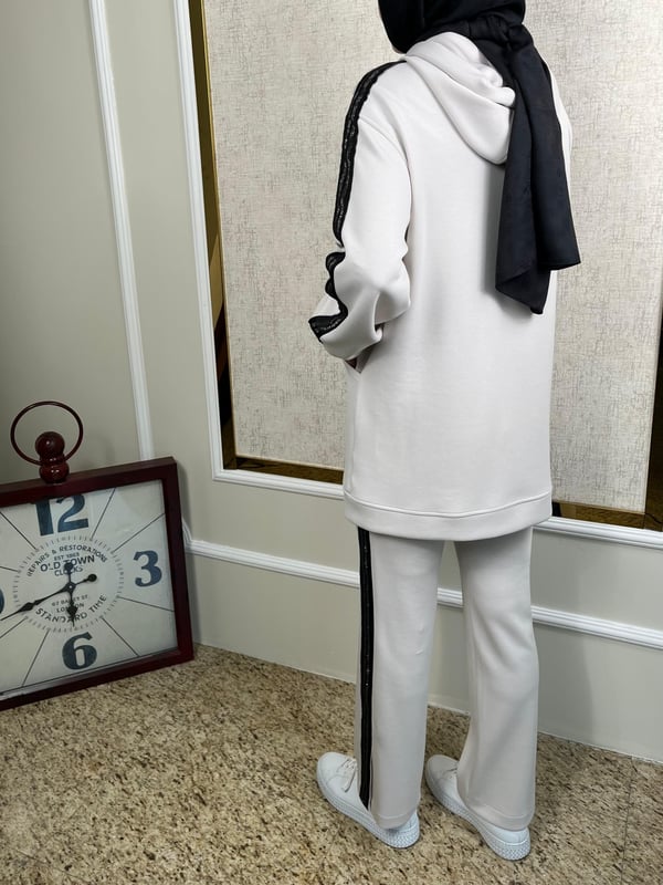 Taş Detaylı Tunik Pantolon Takım 2388