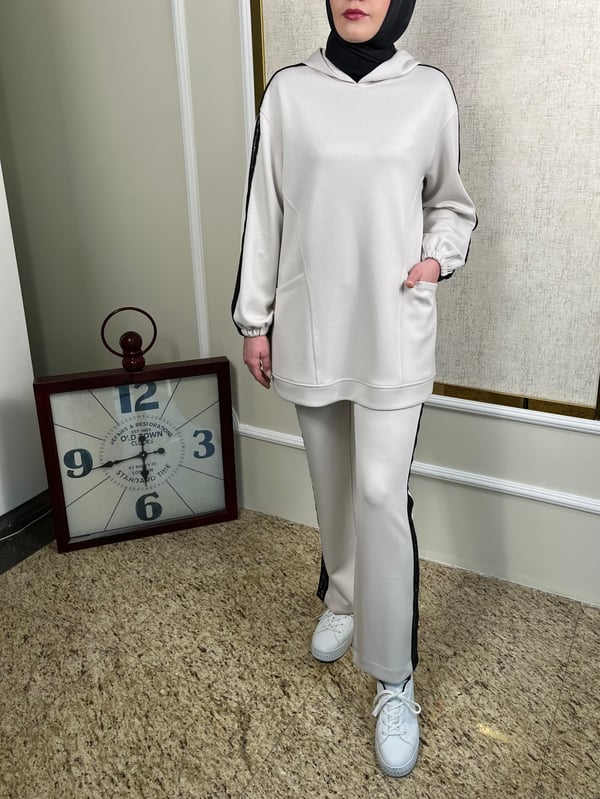 Taş Detaylı Tunik Pantolon Takım 2388