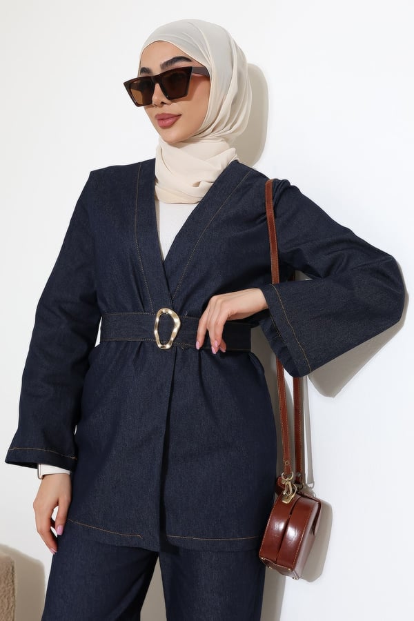 Kadın Denim Kot İkili Takım