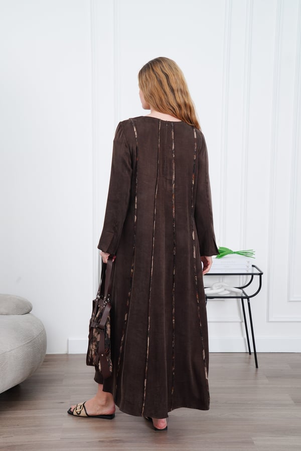 Biyeli Çantalı Elbise