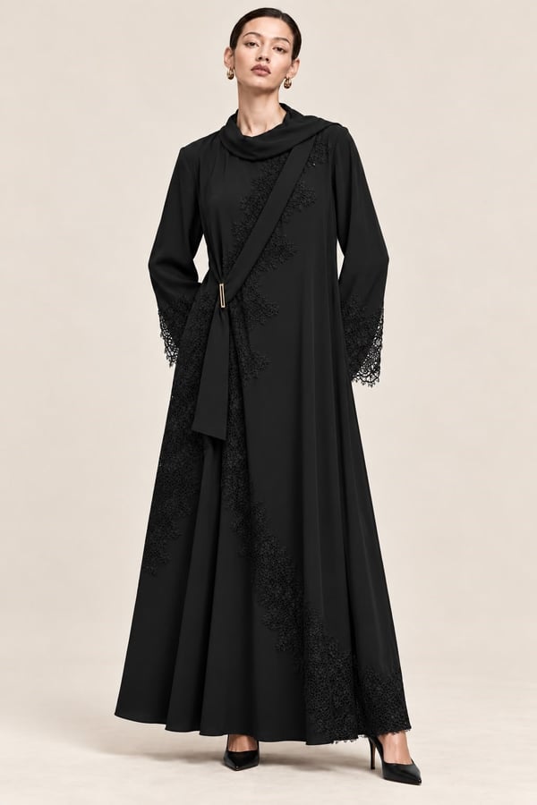 Burgundy Lace Elbise