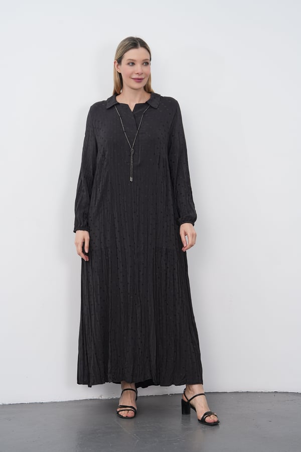 Simli Puantiyeli Elbise