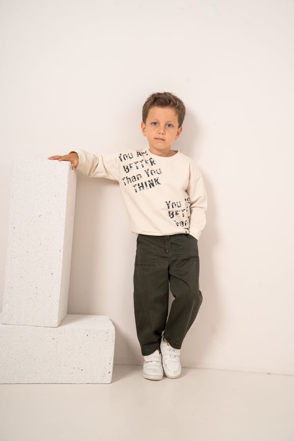Erkek Bebek & Çocuk Gabardin Ceket Sweat Pantolon 3'lü Takım