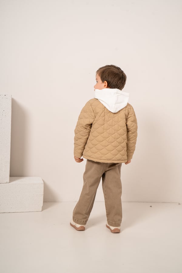 Erkek Bebek & Çocuk Kapitone Ceketli Pantolonlu 3'lü Takım
