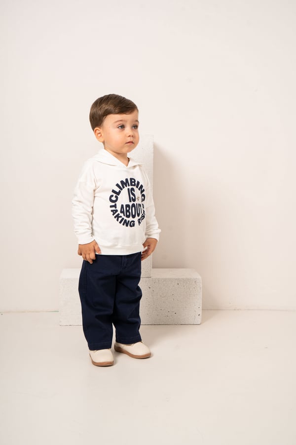 Erkek Bebek & Çocuk Kapüşonlu Sweat Kapitone Ceketli Pantolon 3'lü Takım