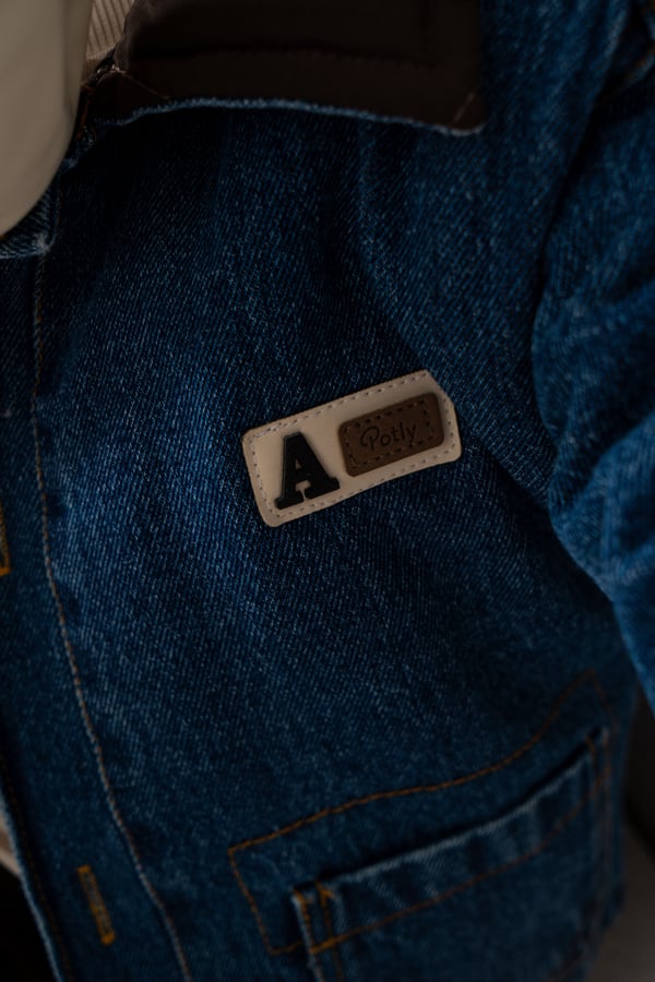 Erkek Bebek & Çocuk Orijinal Denim Kot Ceket Çizgili Sweat Pantolon 3'lü Takım
