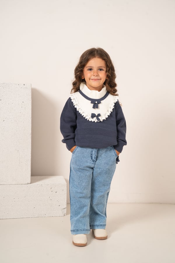 Kız Bebek & Çocuk Triko Pantolon 2'li Takım