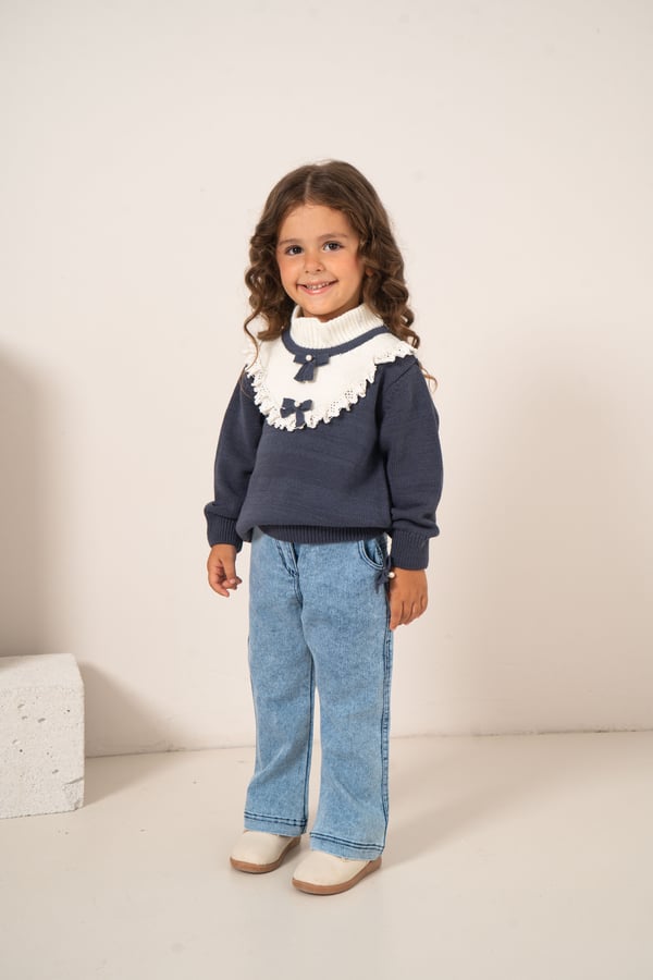 Kız Bebek & Çocuk Triko Pantolon 2'li Takım