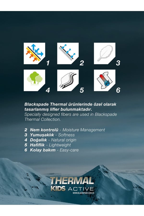 Çocuk Termal Tişört 2. Seviye 9267 - Siyah