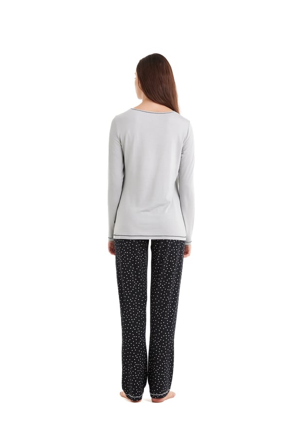 Kadın Pijama Takımı 51610 - Gri