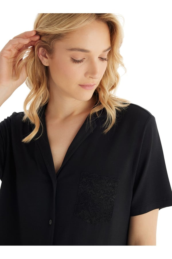 Kadın Pijama Takımı 51803 - Siyah