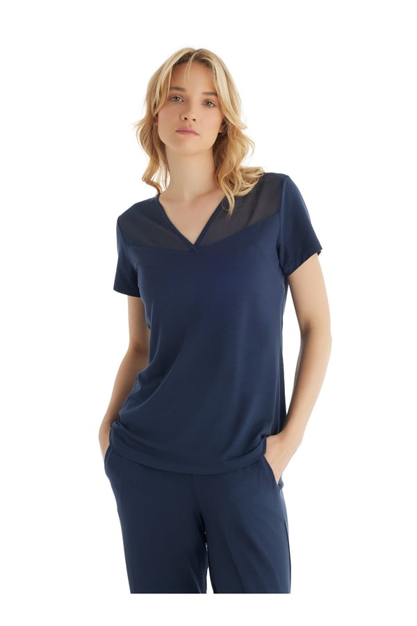Kadın Pijama Takımı 51836 - Lacivert
