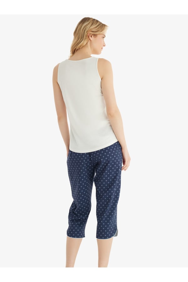 Kadın Pijama Takımı 51843 - Krem