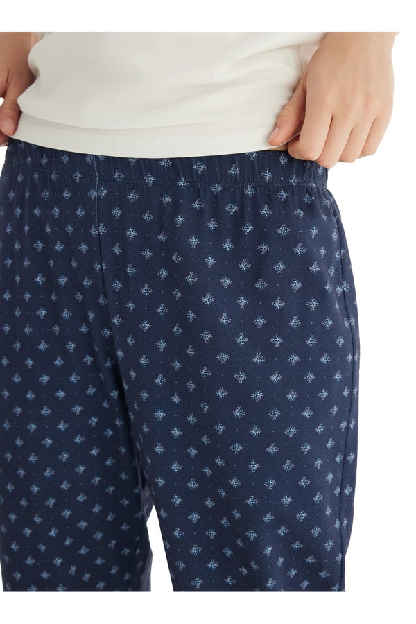 Kadın Pijama Takımı 51843 - Krem