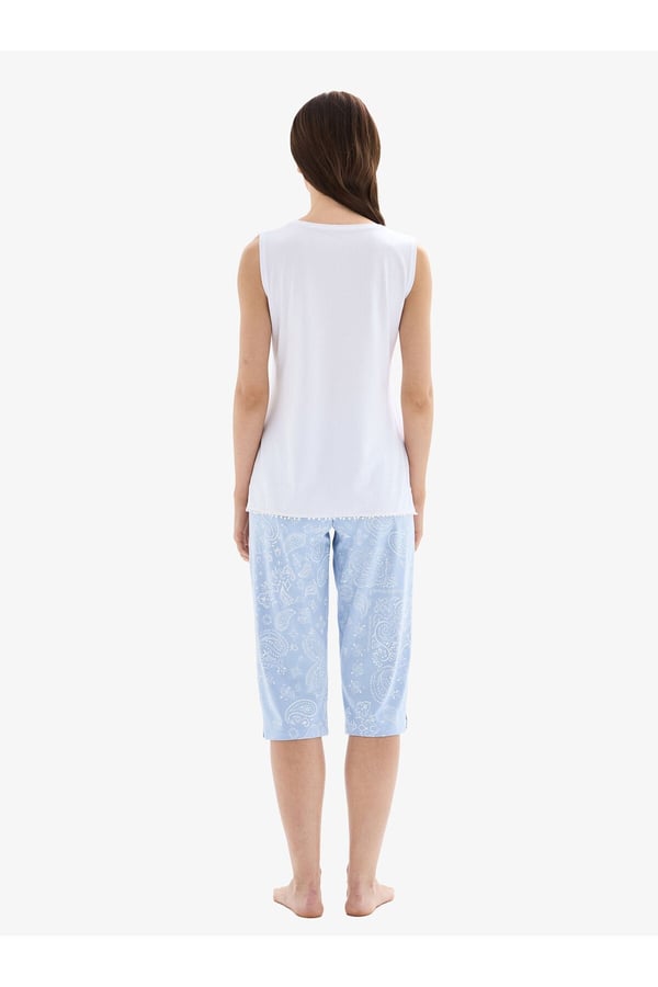 Kadın Pijama Takımı 52029 - Beyaz
