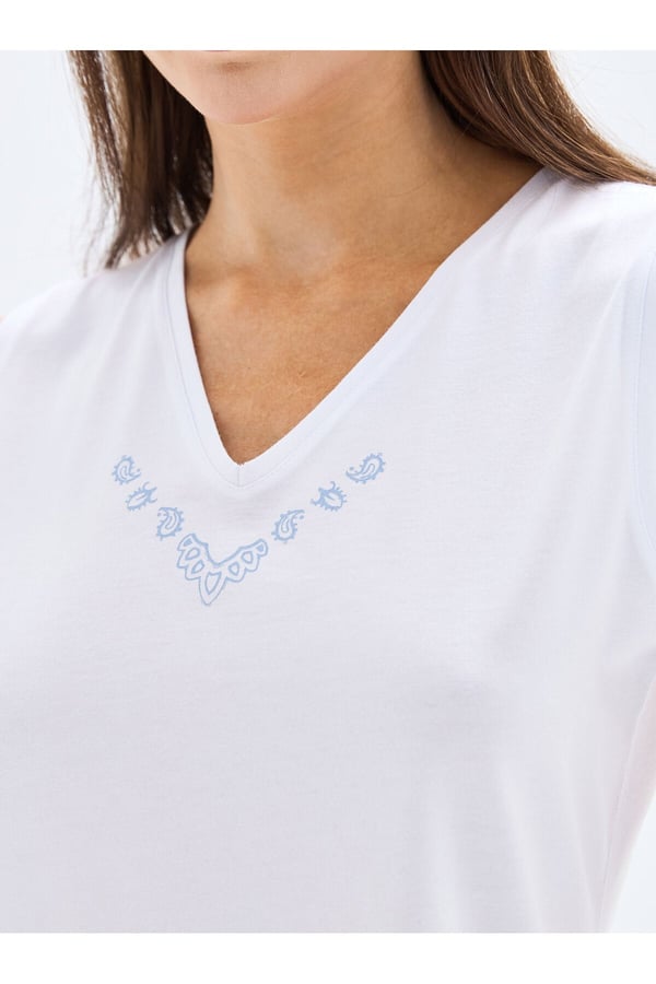 Kadın Pijama Takımı 52029 - Beyaz