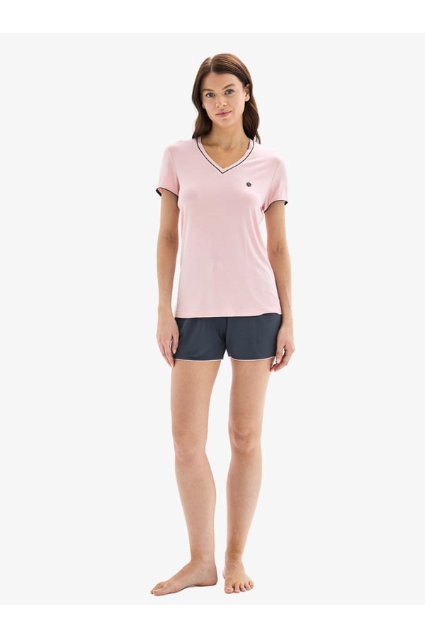 Kadın Pijama Takımı 52088 - Pembe