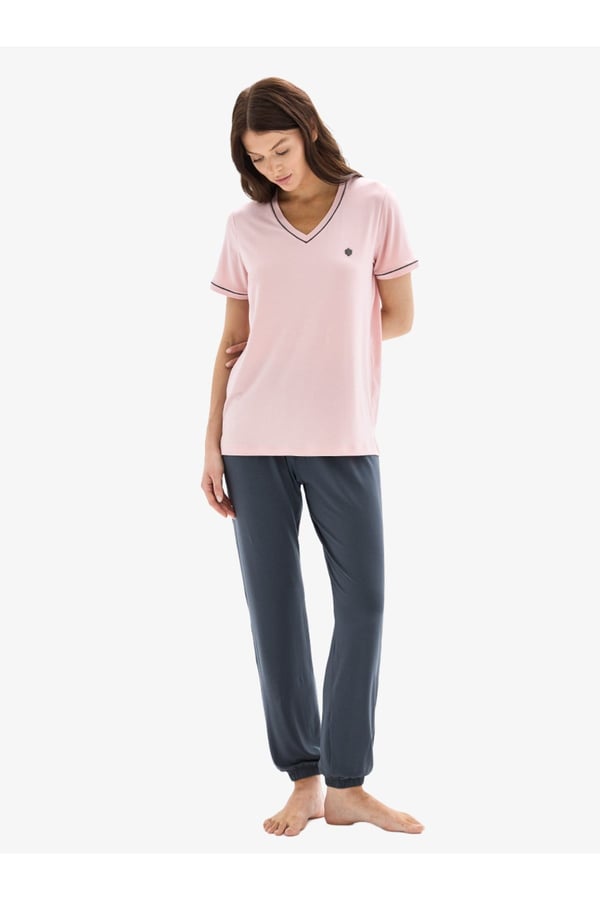 Kadın Pijama Takımı 52090 - Pembe