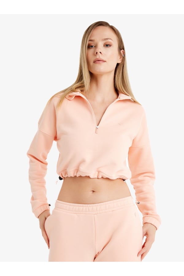 Kadın Sweatshirt 60462 - Şeftali