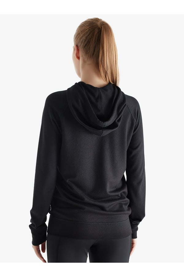 Kadın Termal Kapşonlu Sweatshirt 2. Seviye 5938 - Siyah