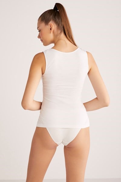 Kom Basic Singlet Pamuklu Kalın Askılı Atlet