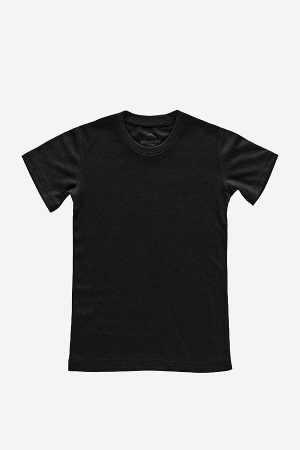 Unisex Çocuk Siyah Kısa Kollu Viloft Termal Üst Içlik 90402