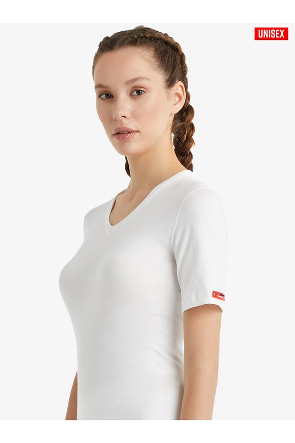 Unisex Termal Tişört 2. Seviye 1263 - Beyaz