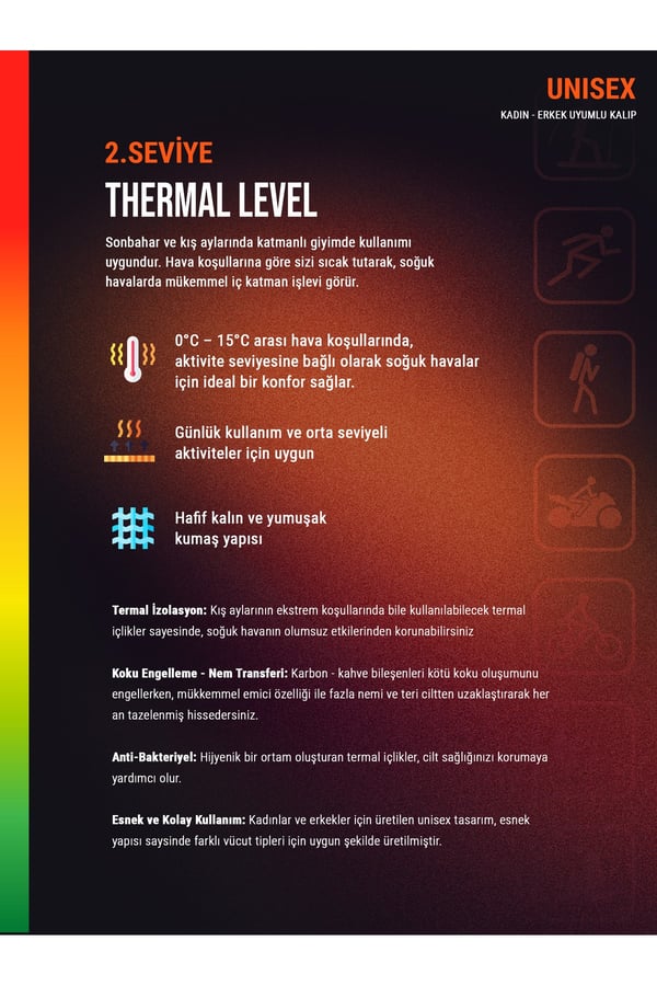 Unisex Termal Tişört 2. Seviye 1263 - Beyaz