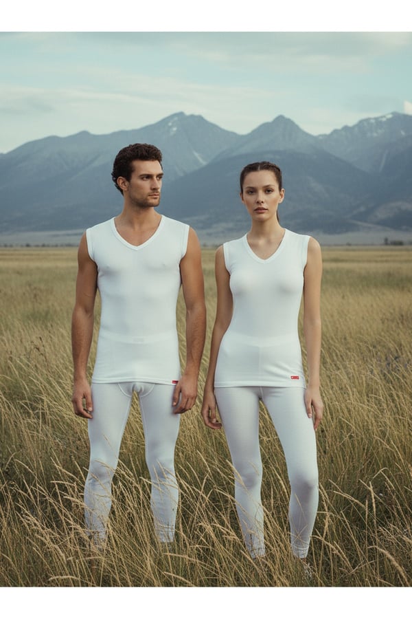 Unisex Termal Tişört 2. Seviye 9243 - Beyaz