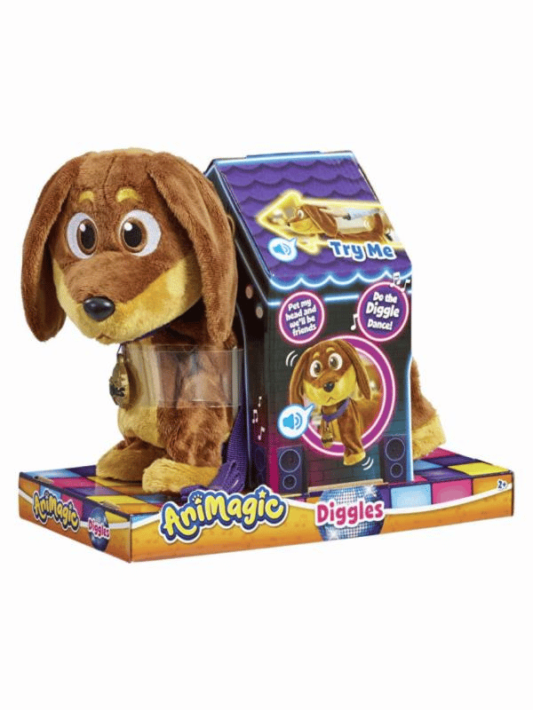 Animagic Köpek Diggles – Yürüyen, Dans Eden İnteraktif Pelüş