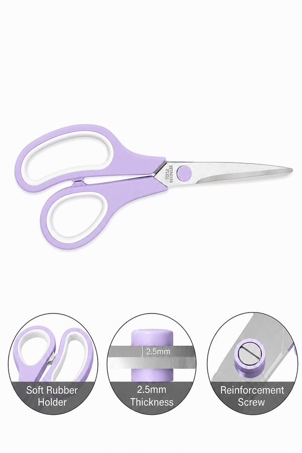 Ark SCISSORS 19 cm Pastel Mor Makas