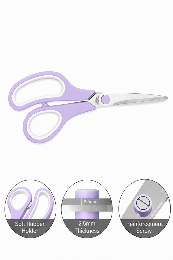 Ark SCISSORS 19 cm Pastel Mor Makas