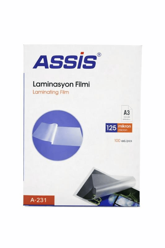 Assis Laminasyon Filmi A3 125 Mic 100 Adet