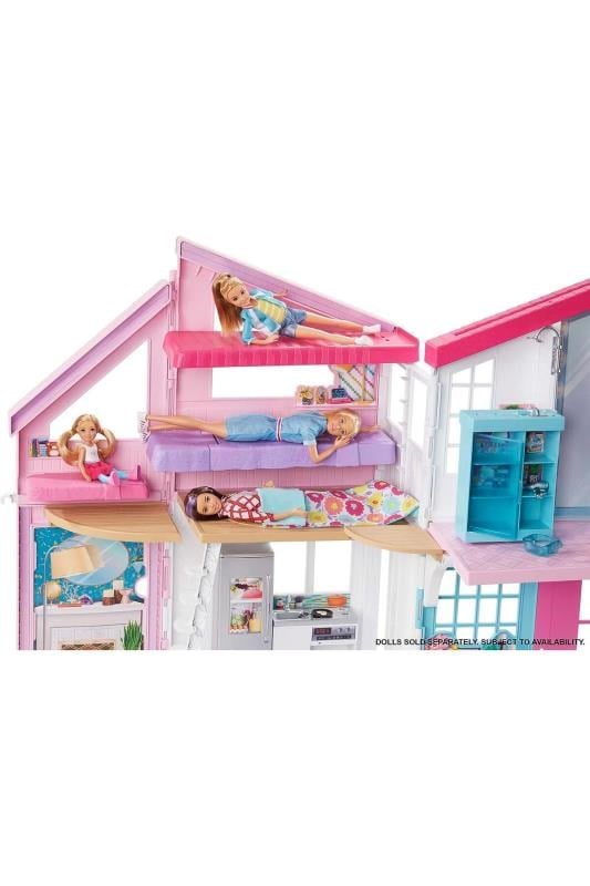 Barbie Muhteşem Malibu Evi – Dönüşebilen 2 Katlı Oyun Evi
