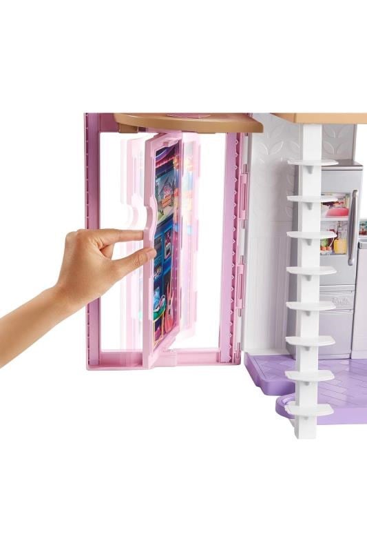 Barbie Muhteşem Malibu Evi – Dönüşebilen 2 Katlı Oyun Evi