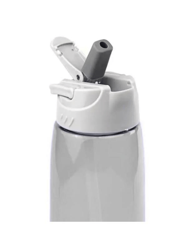 Bear & Dear Tritan Oynar Tutacaklı Gri Şeffaf Plastik Matara 750 ML - MT0005